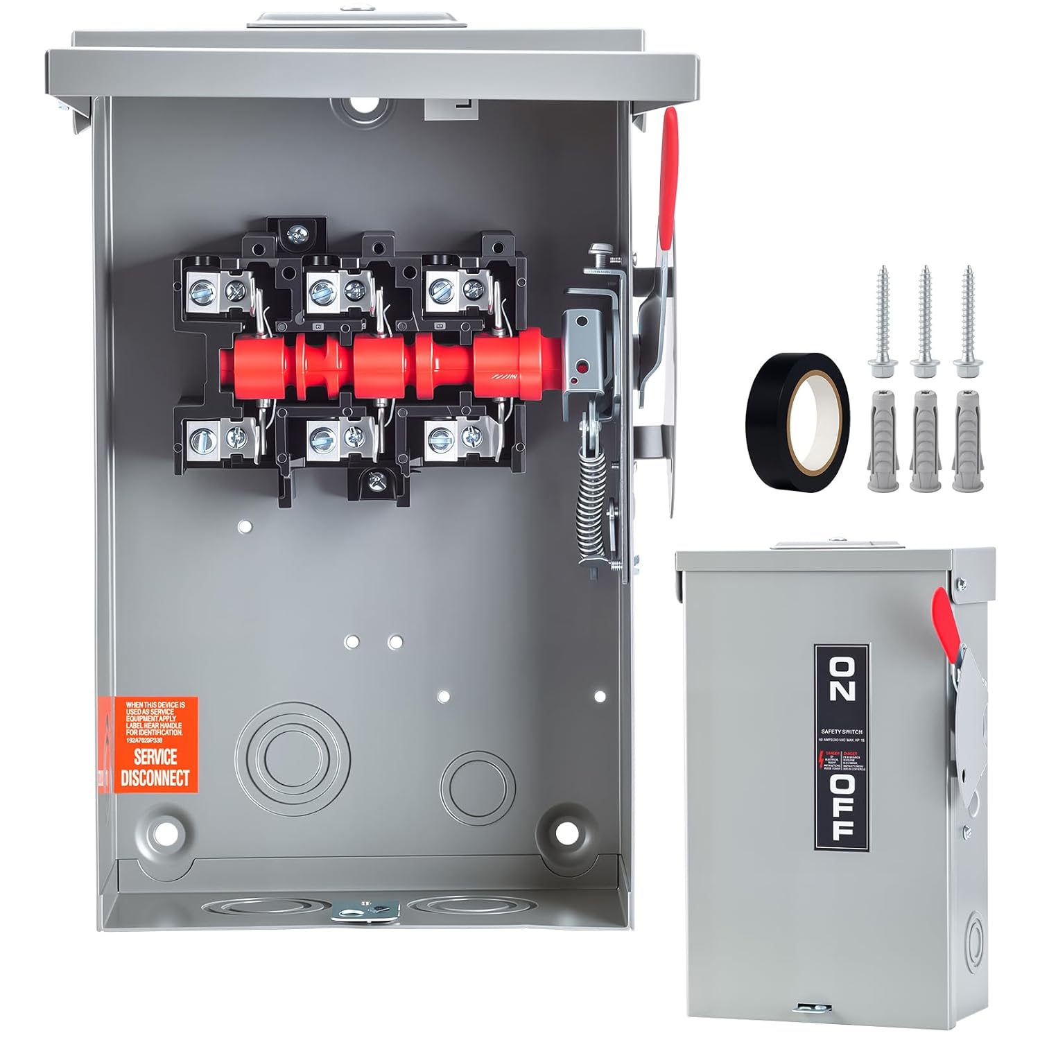 Lovnewmax 60 Amp 3-Pole Disconnect Switch for Safe High-Load Power Control – Image 7