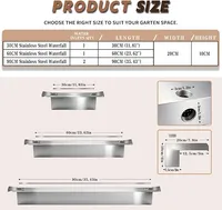 23.6" Stainless Waterfall Spillway for Pool or Fountain – Image 5