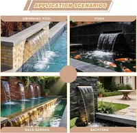 23.6" Stainless Waterfall Spillway for Pool or Fountain – Image 2