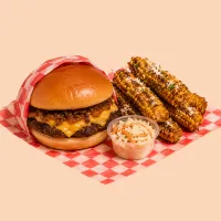 Smash Combo – Single Smash, Corn Ribs, None, No Aioli