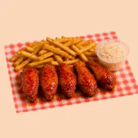 Wings Combo – 5-piece, Sweet Chilli, Fries, No Coleslaw