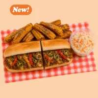 Chopped Philly Combo – Corn Ribs, Bacon Bits, Include Coleslaw, No Onions