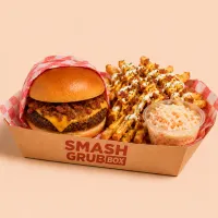 The Grub Box – Single Smash, Include Coleslaw, Bacon Bits