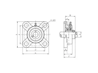 SF80 Flange Block – To Suit 80 mm Insert – Image 2