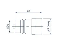 1/2" ISO A Male Quick Release Coupling – 1/2" BSPP – Image 3