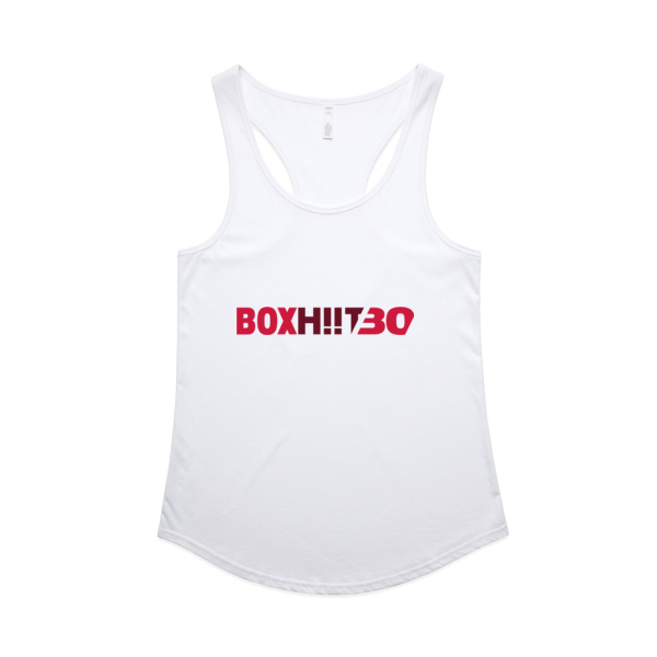 Womens Mali Racerback Singlet – X-Small, White