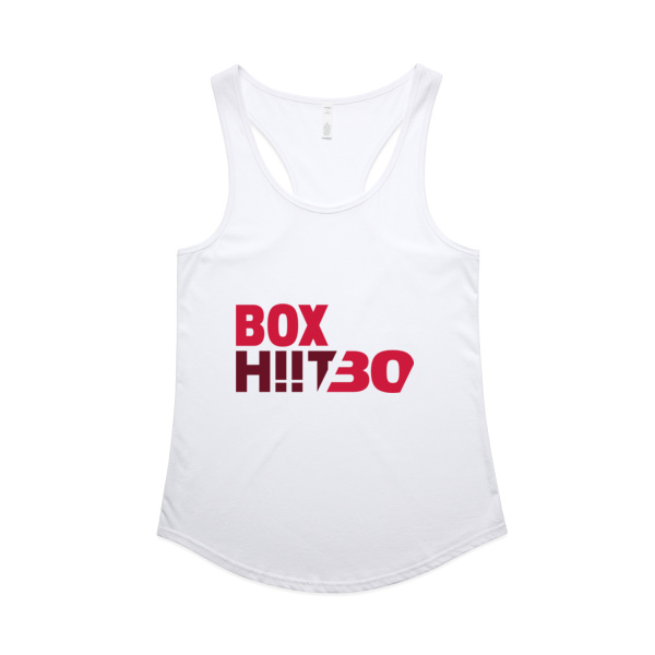 Womens Mali Racerback Singlet – X-Small, White