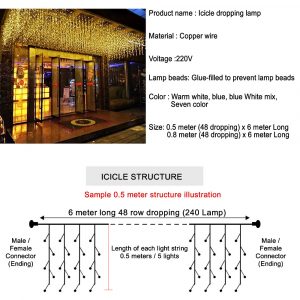 Ice bar String / 冰条灯下垂 – Image 1