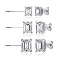GRA Certified Moissanite Stud Earrings – Image 2