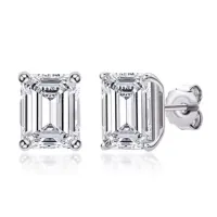 GRA Certified Moissanite Stud Earrings – Image 7