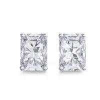 GRA Certified Moissanite Stud Earrings – Image 1