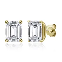 GRA Certified Moissanite Stud Earrings – Image 3