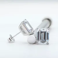 GRA Certified Moissanite Stud Earrings – Image 4
