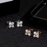 GRA Certified Moissanite Cluster Stud Earrings – Image 6