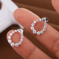 Waterdrop Full Moissanite Diamond Stud Earrings – Image 4