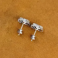 Pear Cut Moissanite Halo Waterdrop Stud Earrings – Image 3