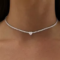 2mm Full Moissanite Tennis Riviera Necklace – Image 1