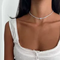 2mm Full Moissanite Tennis Riviera Necklace – Image 6