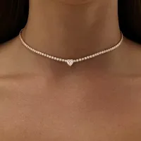 2mm Full Moissanite Tennis Riviera Necklace – Image 4