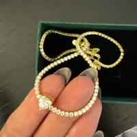 2mm Full Moissanite Tennis Riviera Necklace – Image 5