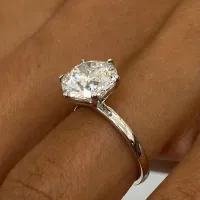 1-10 Carat Solitaire Moissanite Engagement Ring – Image 5