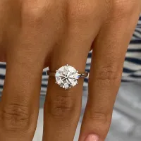 1-10 Carat Solitaire Moissanite Engagement Ring – Image 6
