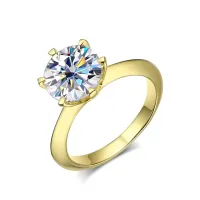 1-10 Carat Solitaire Moissanite Engagement Ring – Image 4