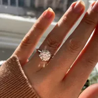 1-10 Carat Solitaire Moissanite Engagement Ring – Image 8