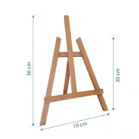 Mini-șevalet de masă Melinda Art, lemn de fag, 36 cm – Image 2