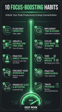 10 Focus-Boosting Habits for Maximum Productivity – PDF Download
