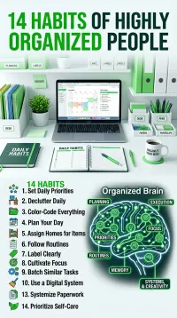 14 Habits of Highly Organized People – PDF Download