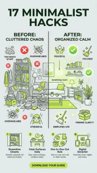 17 Minimalist Hacks for a Clutter-Free Life – PDF Download