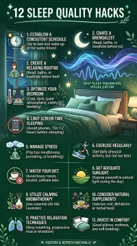 12 Hacks to Improve Sleep Quality Without Medication – PDF Download