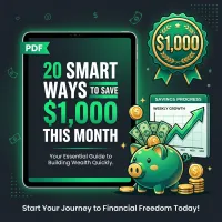 20 Smart Ways to Save $1,000 This Month – PDF Download