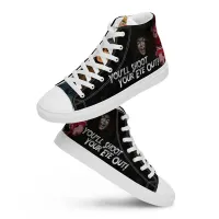 YOU’LL SHOOT YOUR EYE OUT! Women's Custom A Christmas Story Family High-Top Canvas Sneakers – Image 1