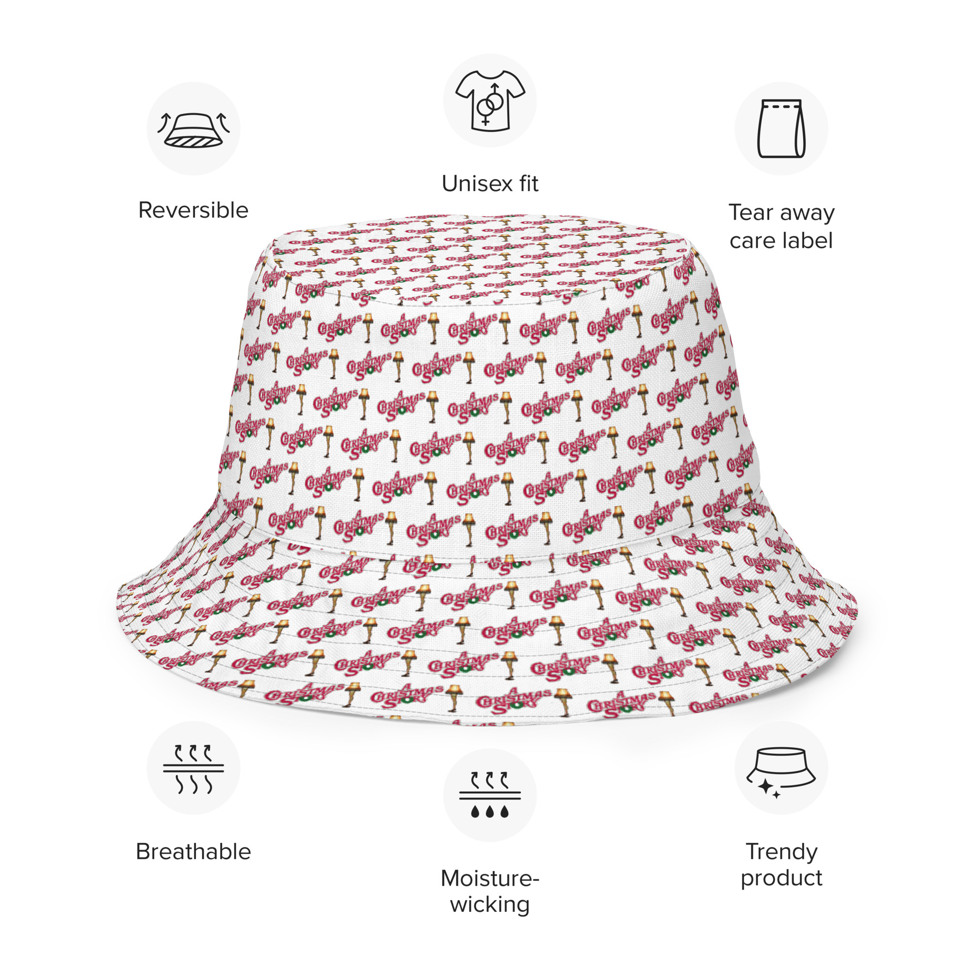 Reversible Bucket Hat Customized By: A Christmas Story Family – Image 3