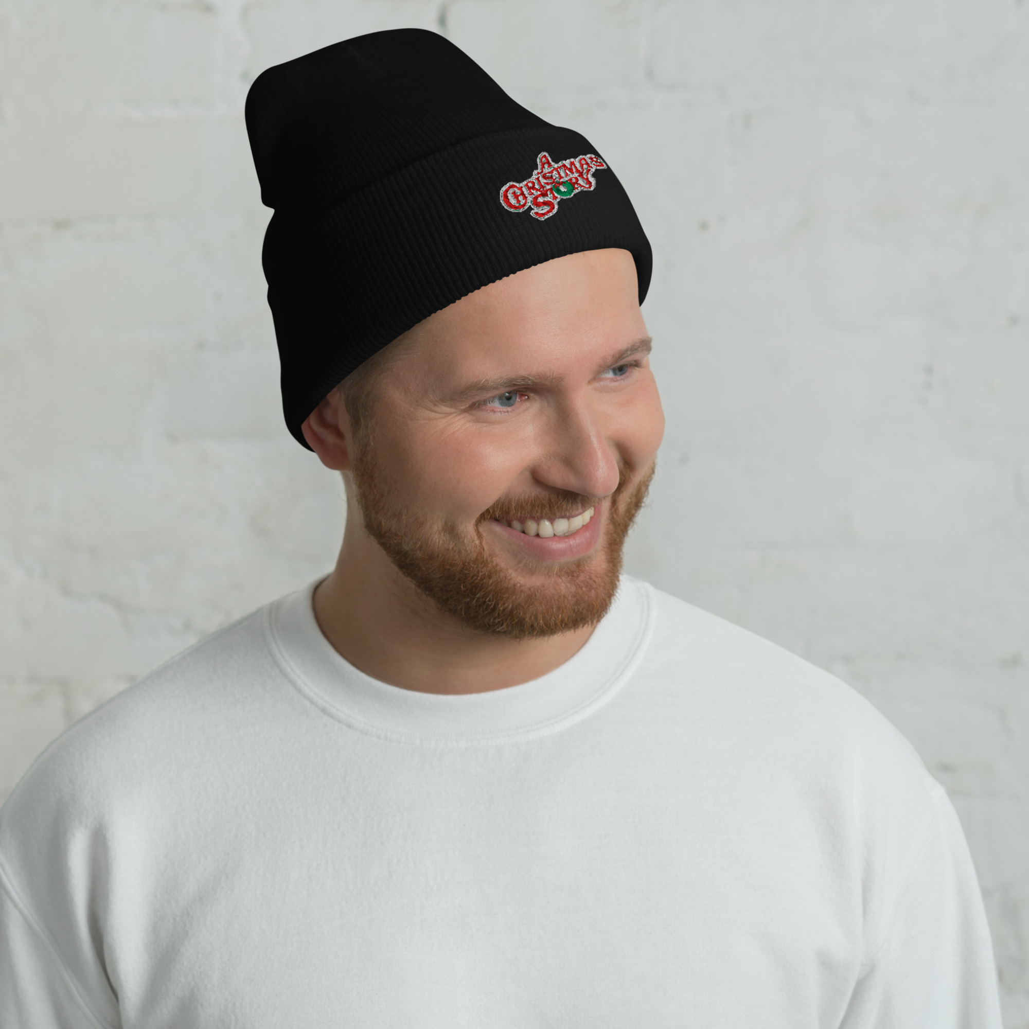 Cuffed Cuffed Beanie: A Christmas Story Style 1983  – Image 4