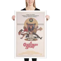 A Christmas Story's Original Movie Poster Created By Robert Tannenbaum. Enhanced Matte Paper – Image 1