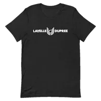 Lavelle Dupree Basic Logo Unisex T-Shirt – XS, Black Heather