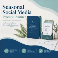 Seasonal Social Media Prompt Planner for Foot Health Practitioners – Image 1