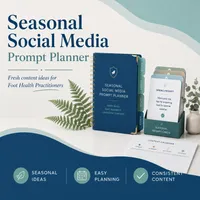 Seasonal Social Media Prompt Planner for Foot Health Practitioners – Image 1