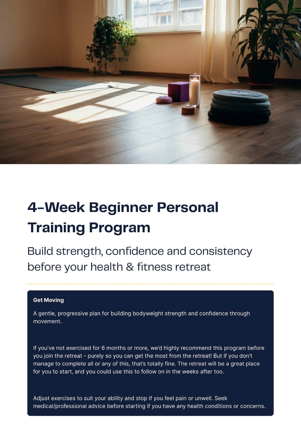 4 Week Fitness Program – Image 2