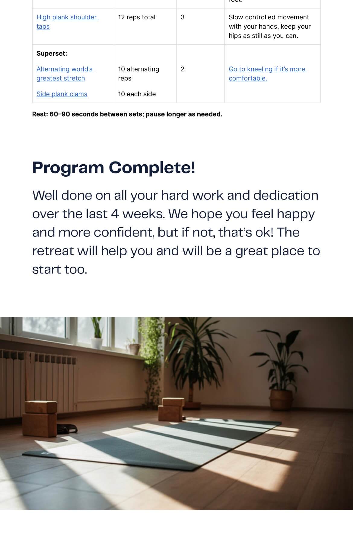 4 Week Fitness Program – Image 4