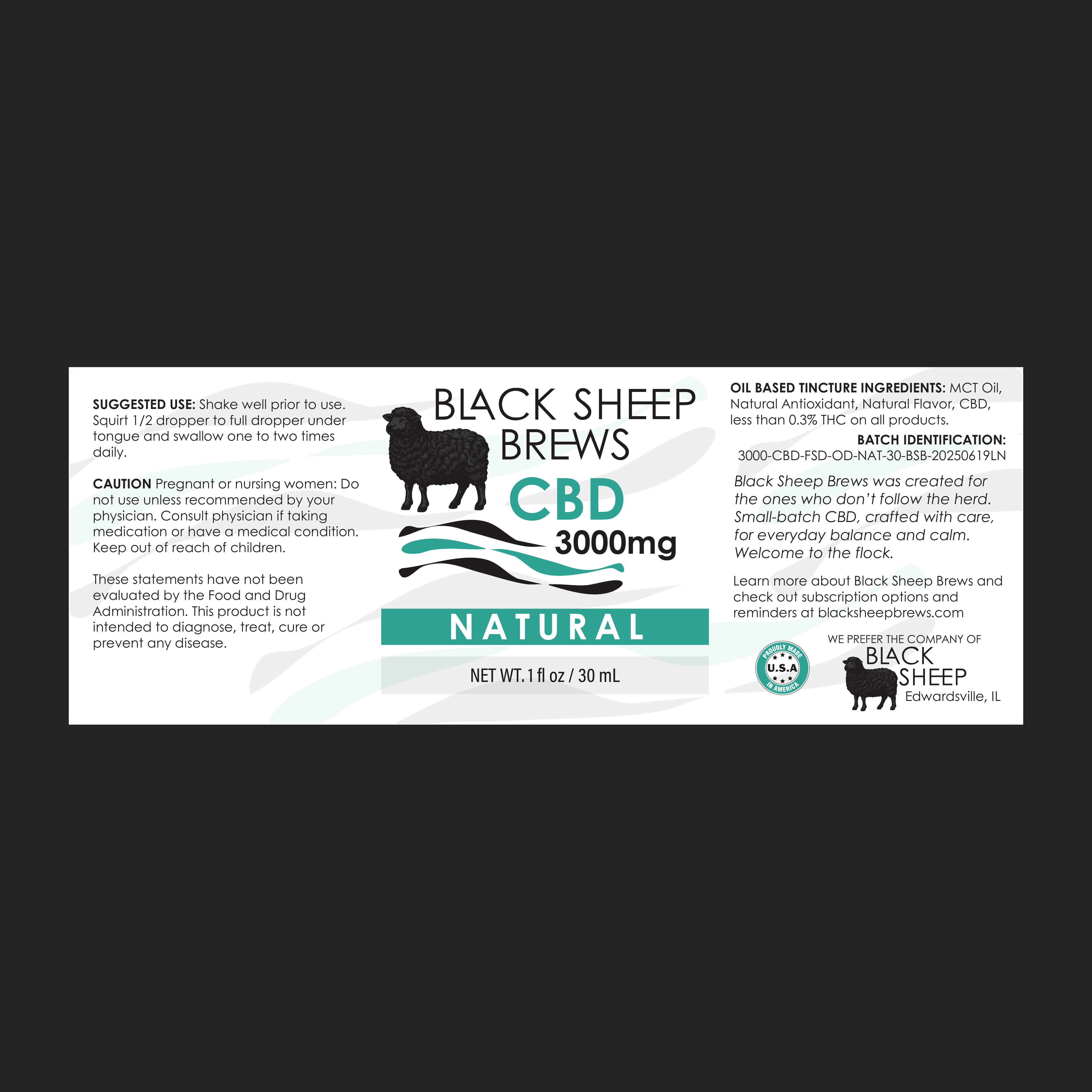 CBD Drops - Natural - 3000 mg – Image 7