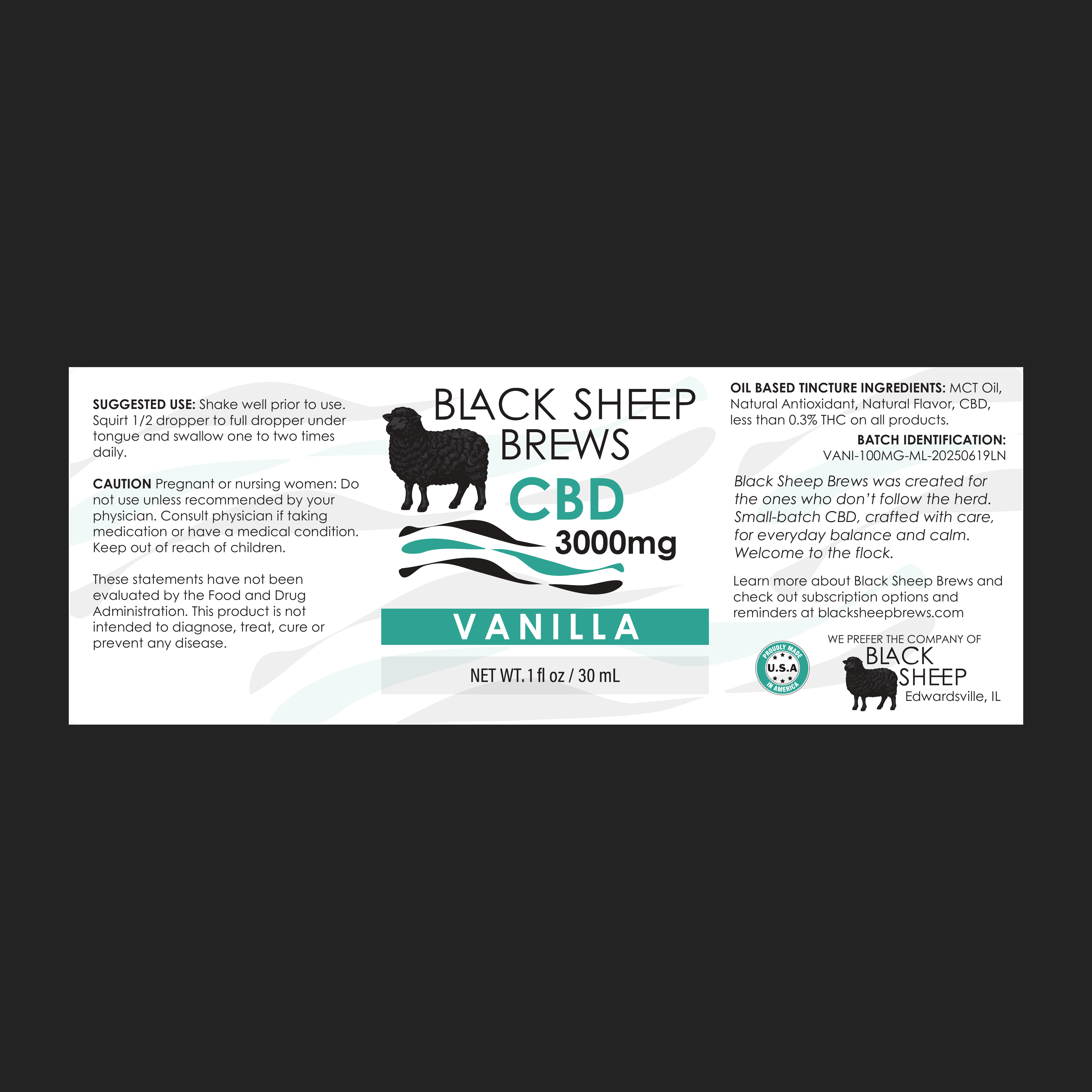 CBD Drops - Vanilla - 3000 mg – Image 7