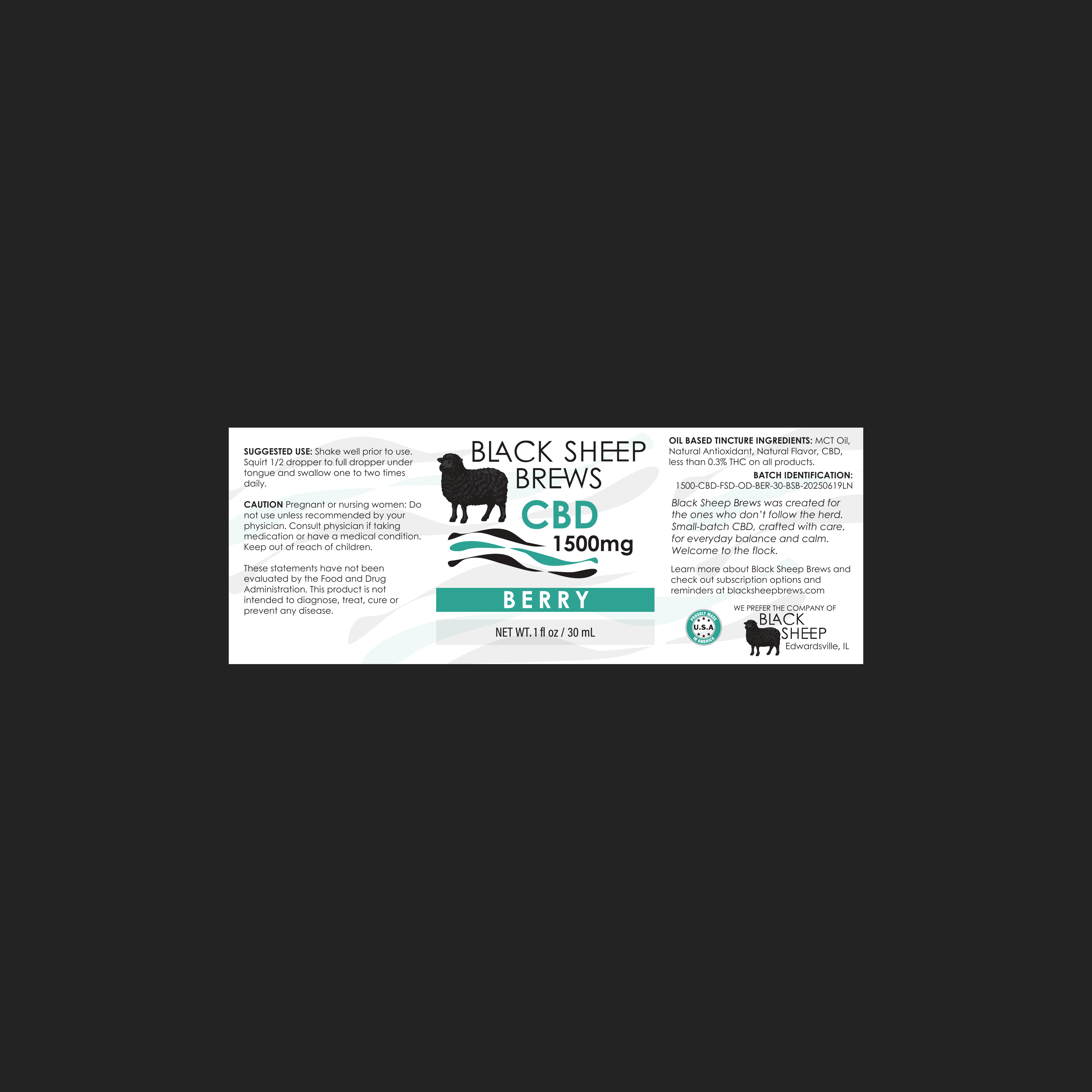 CBD Drops - Berry - 1500 mg – Image 5
