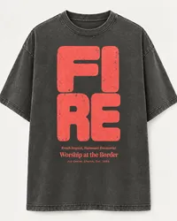 FIRE Conference Tee – Washed Black, M