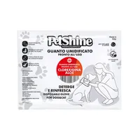 PetShine волога тканинна рукавичка з хлоргексидином для очищення собак і котів, 1 шт – Image 1