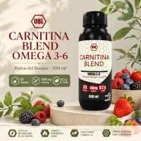 Carnitina Blend Omega 3-6 – Frutos del Bosque 500 ml – Image 1
