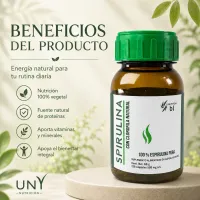 Spirulina con Clorofila Natural – 120 Cápsulas – Image 3